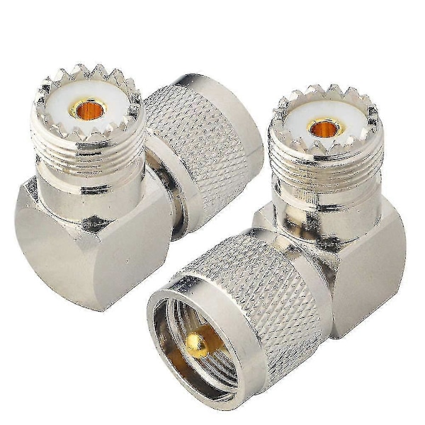 UHF Han til UHF Hun Connector SO239 Connector PL259 Retvinklet Vinklet PL259 Connector UHF Stik UHF 90