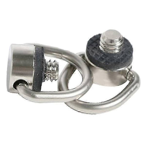 Remsskruv D-ring Kameraskruv Fäste 1/4 Tum Snabbkopplingsplatta Skruvadapter