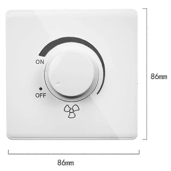 86 Typ Takfläkt Justering Steglös Hastighetsregulator Väggbrytare 220v 10a