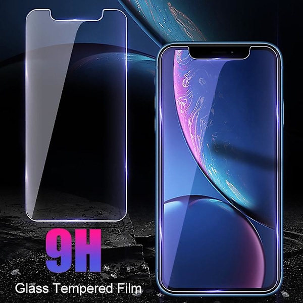 Yhteensopiva iPhone 11 Pro Max Xs Max Xr 7 8 Plus karkaistu lasi suojakalvo 9H karkaistu lasikalvo