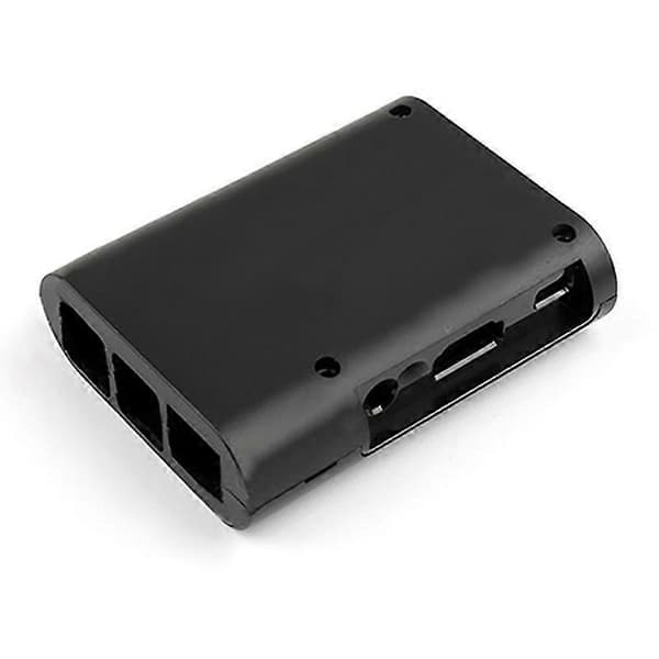 Portabel Svart ABS Plastlåda Hölje för Raspberry Pi 3 Pi 2 Modell B