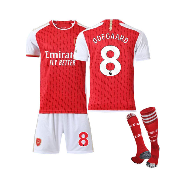 23-24 Arsenal Hemma #8 ODEGAARD ​​Fotbollströja Training Kit 18