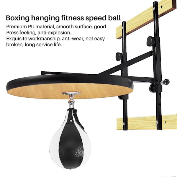 Bokse Speed Ball Pæreform Pu Speed Bag Bokse Punching Bag Drejelig Trænings Fitness Træningsbold
