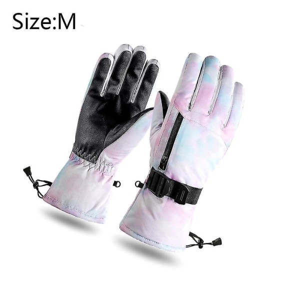 Vinterhandsker til mænd og kvinder, udendørs skihandsker vandtætte og vindtætte touch screen handsker SK17 powder inked snow