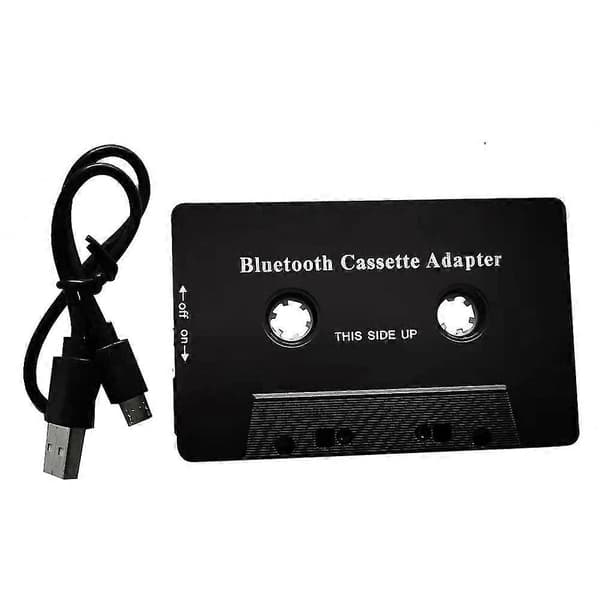Universal Kassette Bluetooth 5.0 Audio Bilstereoadapter Med Mic Til Telefon Mp3 Aux Kabel