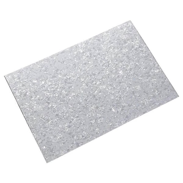 3-lagers PVC med gitarrplektrumskydd materialark DIY oklippt 43x29x0,23 cm, pärlvit
