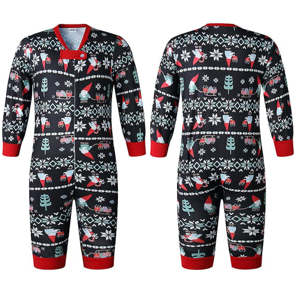 Hem Matchande julpyjamas Nyhet Ugly Snowflake Print Pyjamas Holiday Pyjamas Set Baby L