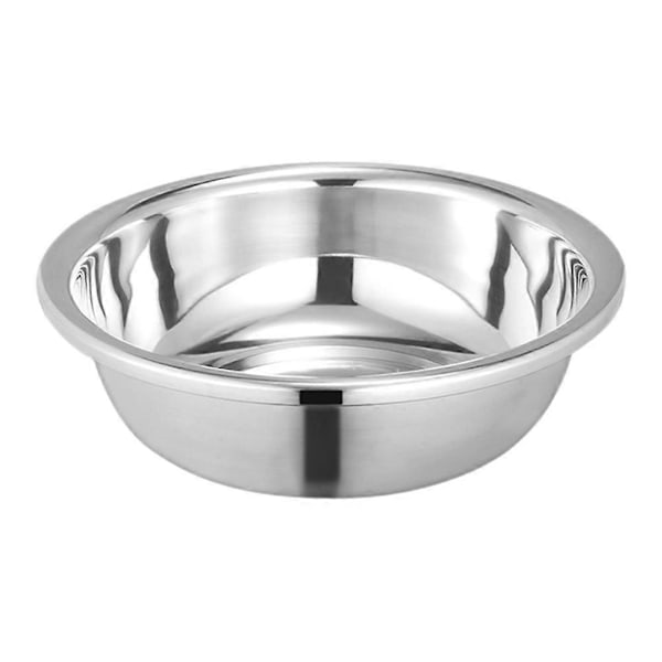 Ruostumattomasta teräksestä valmistettu allas, keittiön vihannesten pesuallas, suuri metalliastia, keittiön sekoitusastia (30cm)