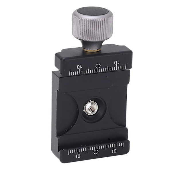 Universal Quick Release Clamp Aluminiumlegering 1/4 tommer 3/8 tommer Gevind Dobbelt Anti-Slip Riller Quick Release Plade QR Clamp til Kamerastativ