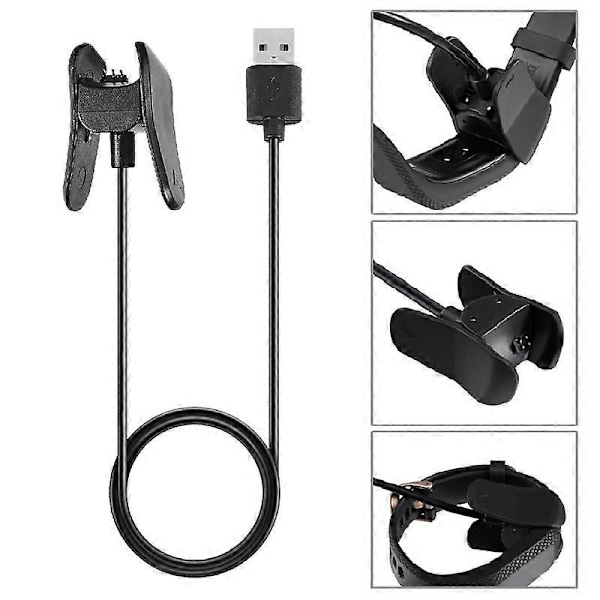 1m Smart Armband USB Laddningskabel Clip-on Laddare Sladd för Vivosmart 4