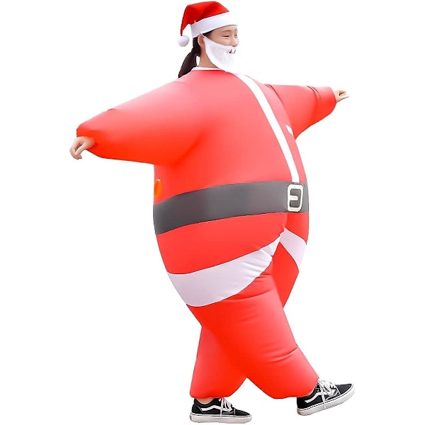 Uppblåsbar Tomte Ryttare Kostym Halloween Jul Kostym För Vuxna Uppblåsbara Kostymer Cosplay Party Utklädnad Santa Claus