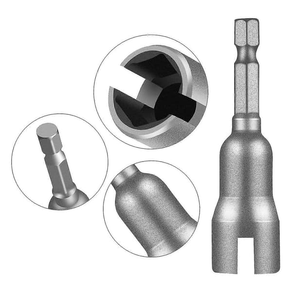 4 stk. Power Wing Nut Driver Sæt, Slids Wing Nuts Borebit Socket Skruenøgler Værktøjssæt, 1/4 tomme Hex Dri
