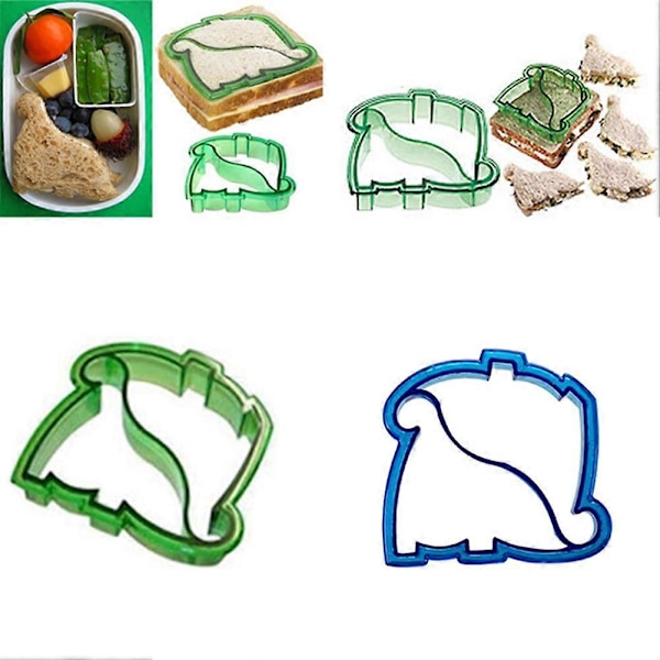 Morsom Dinosaurform Lunsj Sandwich Toast Kjeks Kake Brød Kutter DIY Form
