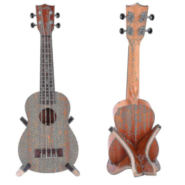 Gitarstativ i tre, sammenleggbart, for akustisk og elektrisk gitar
