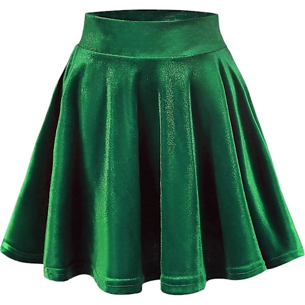 Dam Elastisk Midja Rutig Plisserad Kjol Tartan Skater Skoluniform Minikjolar S-2xl Style2 M