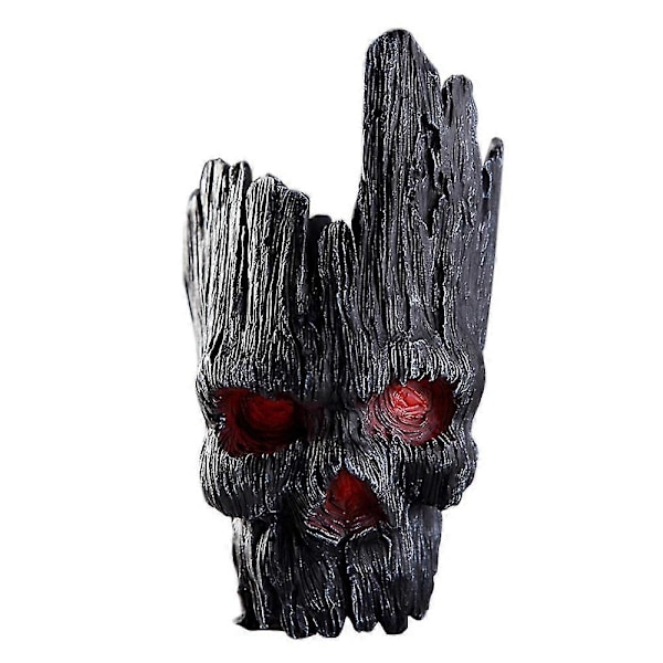 Kranie Plantekasser Gotisk Sort Kranie Blomsterpotter Beholder Hjem Fest Bar Ornamenter Dekorationer Gi