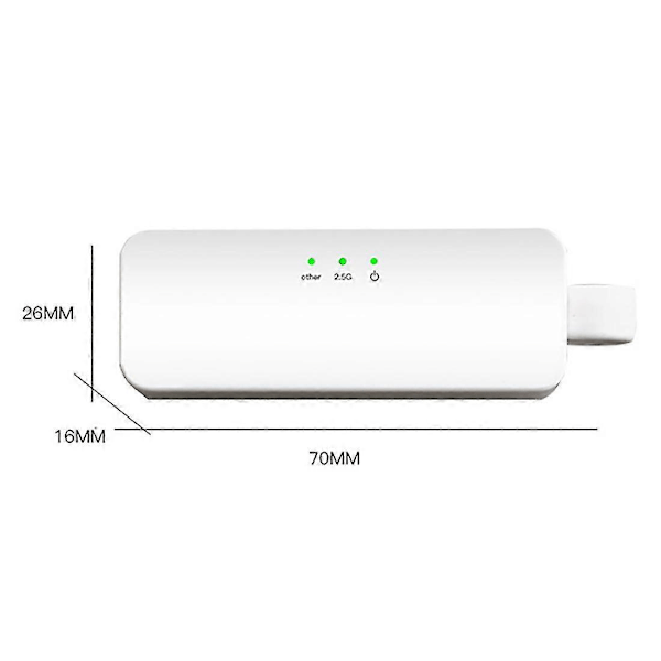 2.5g 2500mbps Gigabit Ethernet Usb3.0 Till Rj45 Ethernet Adapter Nätverkskort Lan Trådbundet Nätverkskort