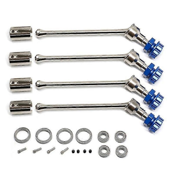 4st 8996x Stål Förlängd Drivaxel Cvd Med Splines Hjul Hex För 1/10 Traxxas Maxx Widemaxx Rc