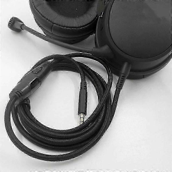 För -HyperX Cloud Alpha/-HyperX Cloud Core Flight Hörlurskabel med Volymkontroll Ljudkontroll Hörlurskabel