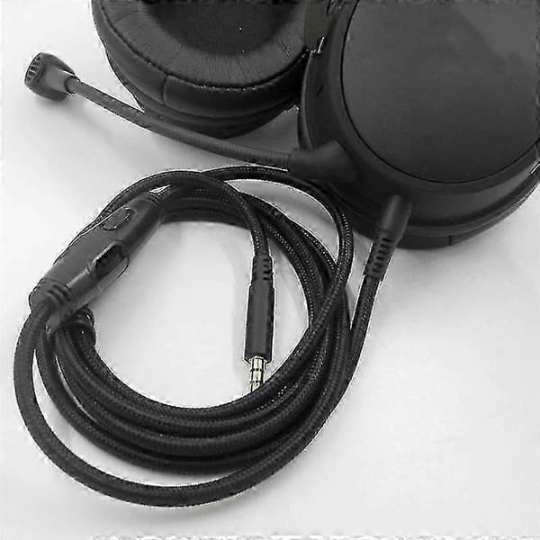 Til -HyperX Cloud Alpha/-HyperX Cloud Core Flight Hovedtelefonkabel med Lydstyrkekontrol Lydkontrol Hovedtelefonkabel