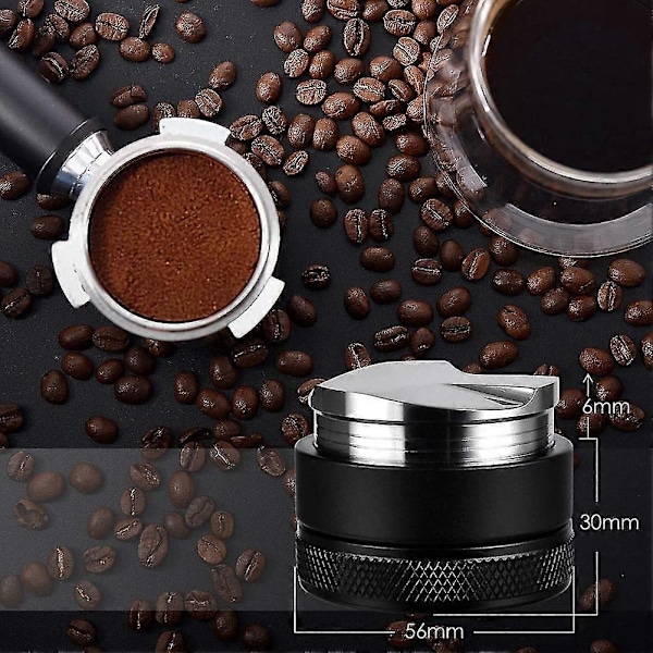 Kaffedistributör, Espresso Distributionsverktyg/nivellerare 3 Vinklade Sluttningar Justerbar Handflate Tamper Passar 4