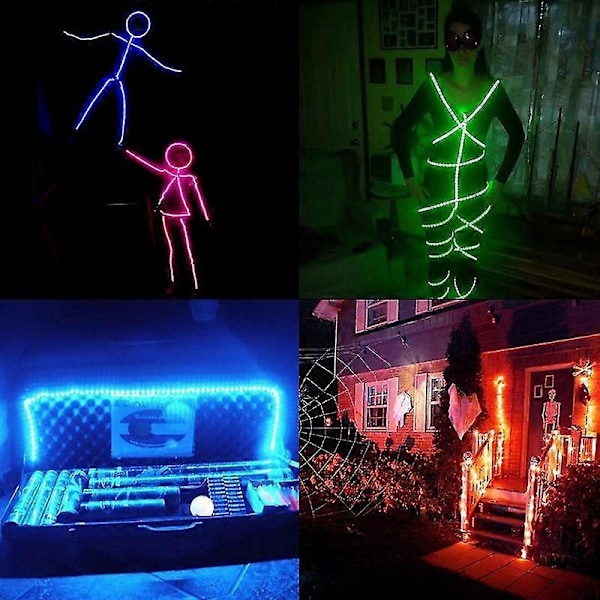 10m Vattentäta LED-slingor med 44-knapps Kontroller Flexibla Färgskiftande RGB-ljusslingor EU