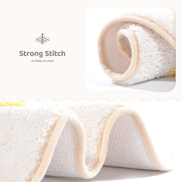 Tlmccf Kylpyhuonematto 47,8 cm x 64,8 cm Liukumaton Söpö Kylpymatto Pehmeä Suihkumatto Muhkea Mikrokuitu Vettä Imukykyinen T