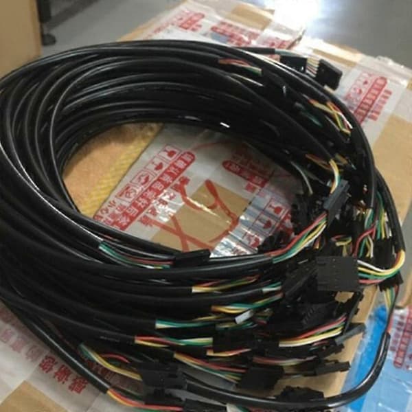 20 stk. 5-benet Auc3-kabel 5-benet datalinje til Canaan 721 741 821 841 921 Miners Sort 30 cm