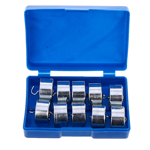 1 Set med 10 st Professionella Metallkrok Vikter Mekanik Experimentell Krok Kod