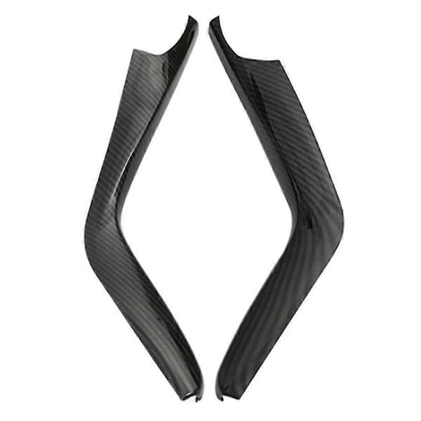 2 st Kolfiber Växelspak Stripe Panel Cover Trim För 10:e 2016-2019