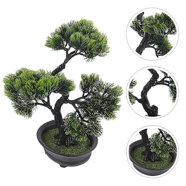 Keinotekoinen mänty Bonsai koriste sisätiloihin Tekokasvit Sisustus Teko Bonsai koriste