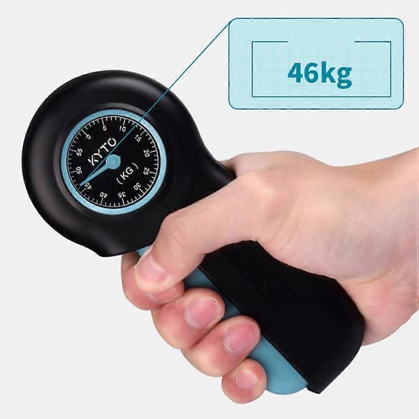 Håndevalueringsdynamometer Gribestyrkemåling Kraftmåler Load Cell Håndled Underarmsstyrketræning Håndgreb (Sort Blå)