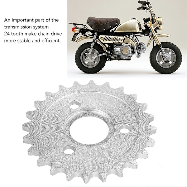 420 Kjede 24T Bakre Tannhjul Monkey Bike Stål Legering 30mm Bakre Driv Tannhjul for Z50A Z50 Z50R Z50J