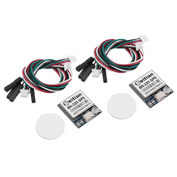 2x Bn-220 3.0v-5.0v Ttl Nivå, Gnss Modul, Gps Glonass Dubbel Gps Modul Antenn, Inbyggt Flashminne