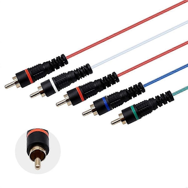 Bitfunx Komponent Video 5rca Ypbpr Kabel Til Ngc Digital Av Output Høj Kvalitets Billede