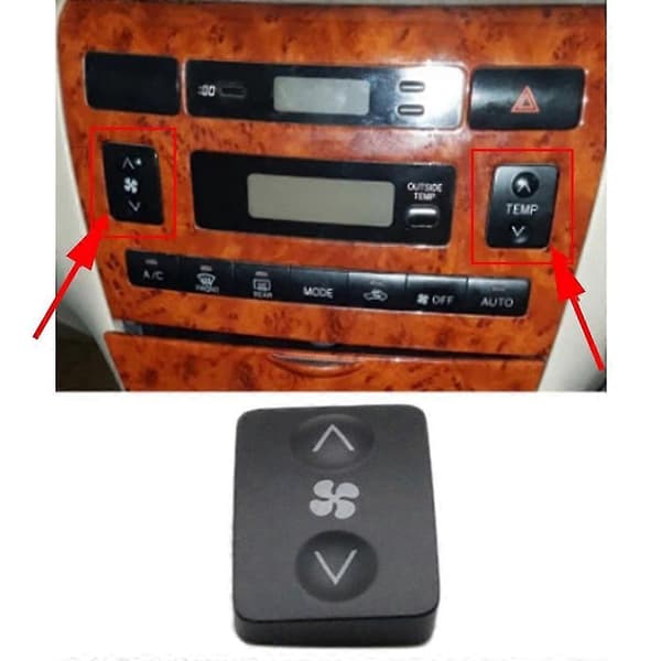 Bilsklimaanlæg Panel Switch Cover Kontrolknap Til Corolla 2002-2007