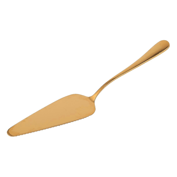 Bryllupskakeskniv, Rustfritt Stål Gull Kakeskjærer, Bryllupskakesett, Kakeserveringssett, 4 Stk
