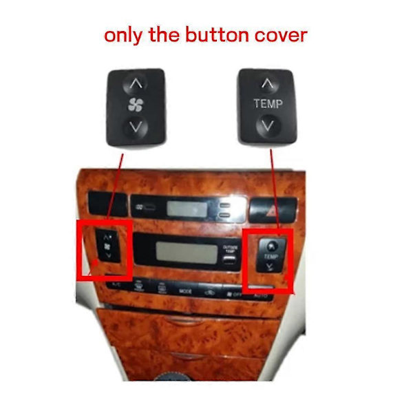 Bilsklimaanlæg Panel Switch Cover Kontrolknap Til Corolla 2002-2007