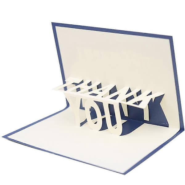 Tack Handmade 3D Pop Up Pappers Grattiskort Postkort Fars Dag Present