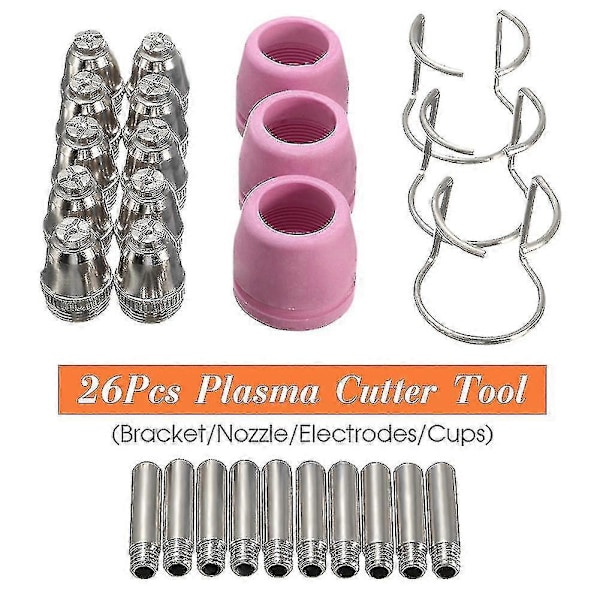 26 deler Plasma Cutter Kit Sg-55 Ag-60 Wsd-60p Klippespisser