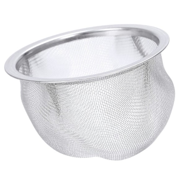 2 st Rostfritt Stål Sil Dräneringsnät Te Sil Tekanna Filter Silver