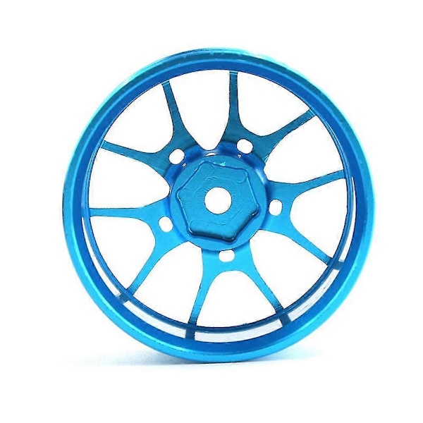 4st 1/10 Rc On-road Drift Racing Bil 52mm Metallfälg Hjulnav För Hpi Sakura, blå