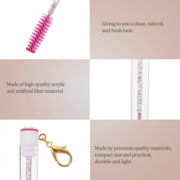 4 stk. Øjenvippebørste Mascarabørster Makeup Øjenvippebørster Nøglering til kvinder