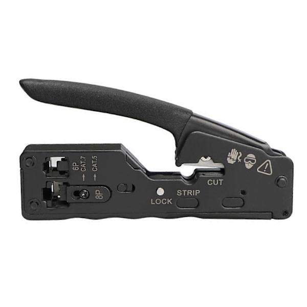 Nettverkskabelkrimper Rj45 Krimpeverktøy Kutter Stripper For Rj45 Cat7 Cat6 Cat5 Rj11 Rj12 Kontakt Cr
