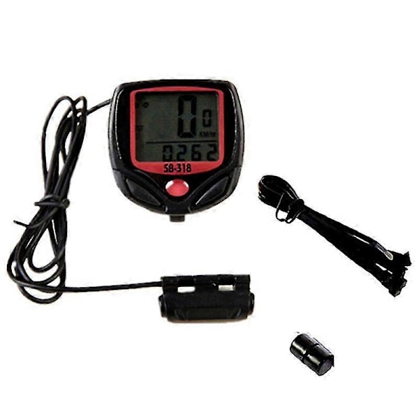 Vandtæt Cykelcomputer Cykelmåler Odometer Speedometer LCD Display Cykelcomputer Velocimetr