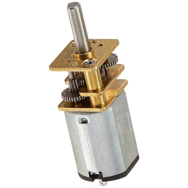 Ja12-n20 Malli Dc 12v 100rpm Vääntövaihteisto Mini Vaihteisto Moottori Hopea+kulta