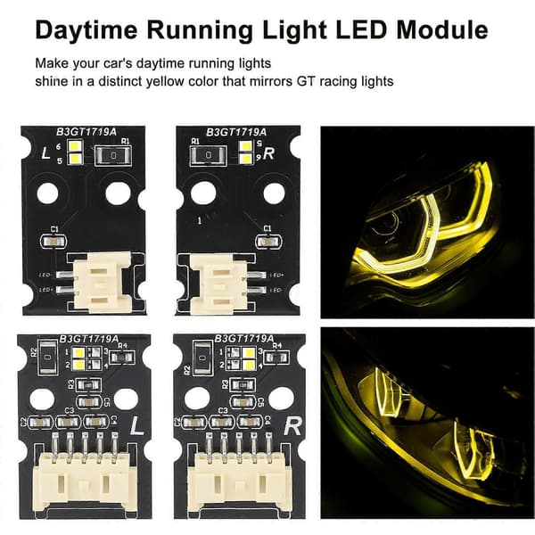 CSL Gule DRL LED Moduler Sett for F87 M2 PreLCI Originale LED Frontlykter 2014 til 2018