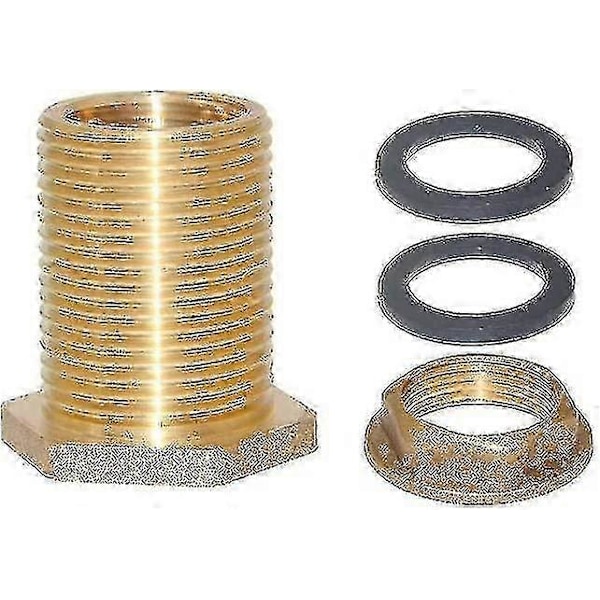 1\" Hun 1-1/4\" Han Massiv Messing Vandtank Konnektor Skot Vandtank Fitting - Holdbar VVS AdapterP20211224396