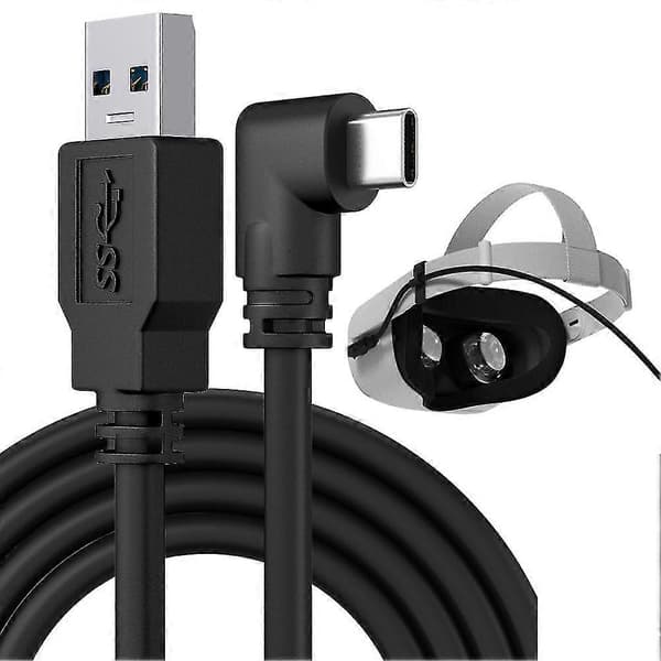 Link-kabel for Quest 2 Usb 3.1 Gen 1 Dataoverføring Hurtiglading Vr Headset Tilbehør (a-c,3 )