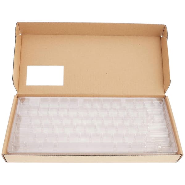 1 Set Förvaringslåda i Plast 3-Lagers Kraftpapper Plast Keycap Organizer Tillbehör